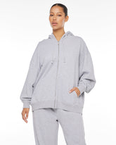 Boyfriend Zip Hoodie | Soul Marl Crop Shop Boutique